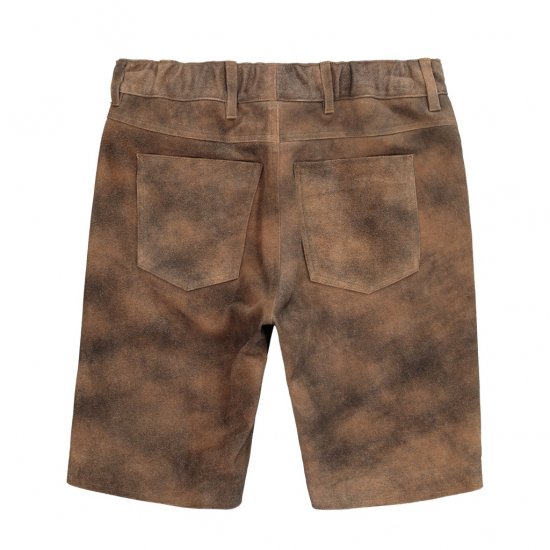 JP1880 Shorts Leather Traditional Cowhide Brown - Shorts - Store shorts - W40-W60