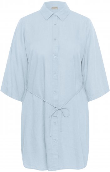 Kaffe Curve Mille Short Shirt Dress Nantucket Breeze Blue - Minikjoler - 