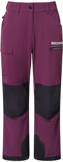 Ulla Popken HYPRAR Multifunctional Durable Inset Trekking Pants Dark Cherry Dark Cherry - Jeans & Bukser i Store Størrelser – Plus Size - 