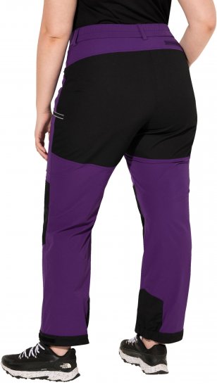 Ulla Popken HYPRAR Multifunctional Durable Inset Trekking Pants Plum - Jeans & Bukser i Store Størrelser – Plus Size - Jeans og bukser, EU 42-70