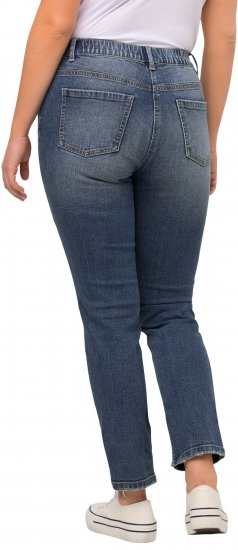 Ulla Popken Distressed Stretch Fit Sarah Jeans Blue Denim - Jeans & Bukser i Store Størrelser – Plus Size - Jeans og bukser, EU 42-70