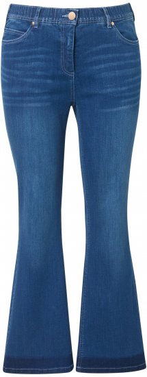 Ulla Popken Stretch Fit Bootcut Jeans Blue Denim - Jeans & Bukser i Store Størrelser – Plus Size - 