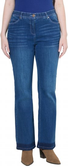 Ulla Popken Stretch Fit Bootcut Jeans Blue Denim - Jeans & Bukser i Store Størrelser – Plus Size - 
