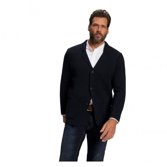 JP1880 Jacket Business Flexnamic Milano Navy - Store Klær - Herreklær store størrelser