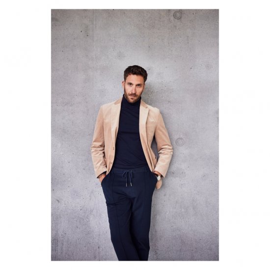 JP1880 Suit Jacket Corduroy Business Sand - Dresser og blazere - Dresser i store størrelser
