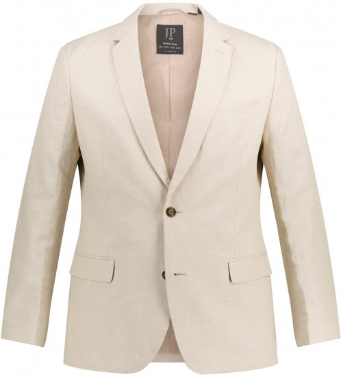 JP1880 Kos Linen Blend Jacket Sand - Dresser og blazere - Dresser i store størrelser