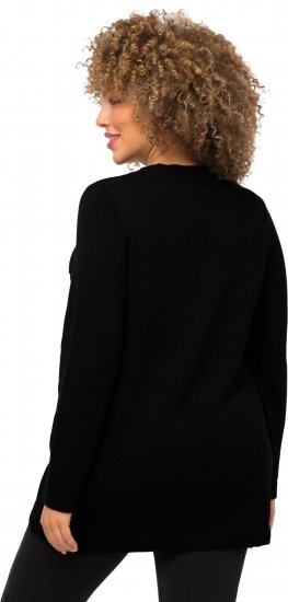 Ulla Popken Gingerbread Man Christmas Sweater Black - Hettegensere og collegegensere - Myke gensere, hettegensere og strikk