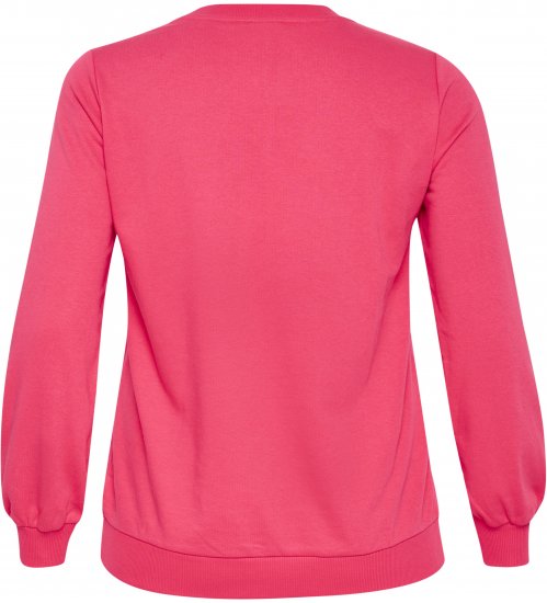 Kaffe Curve Violi Sweatshirt Raspberry Pink - Collegegensere - 