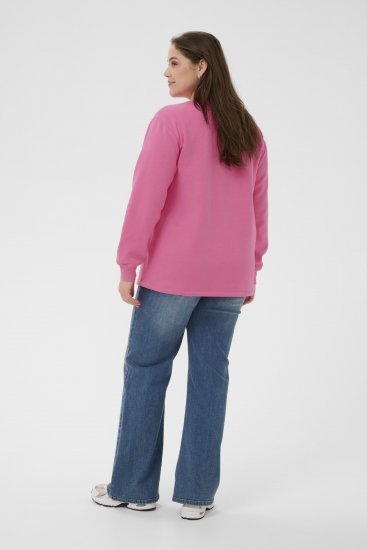 Kaffe Curve Sus Sweatshirt Pink Power - Collegegensere - 