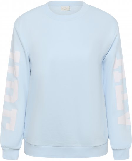 Kaffe Curve Mila Sweatshirt Nantucket Breeze Blue - Collegegensere - 