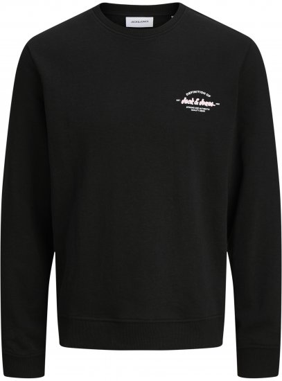 Jack & Jones Brandon Collegegenser Svart - Gensere og hettegensere - Store hettegensere - 2XL-14XL