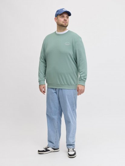 Jack & Jones Brandon Sweatshirt Turquoise - Gensere og hettegensere - Store hettegensere - 2XL-14XL