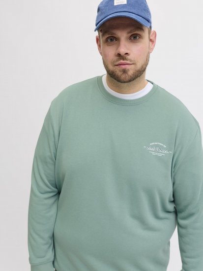 Jack & Jones Brandon Sweatshirt Turquoise - Gensere og hettegensere - Store hettegensere - 2XL-14XL