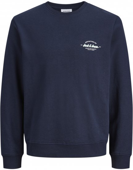 Jack & Jones Brandon Collegegenser Marineblå - Gensere og hettegensere - Store hettegensere - 2XL-14XL
