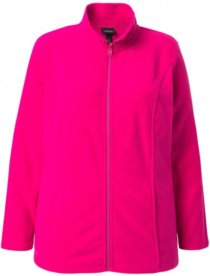 Ulla Popken Modular Fleece Zip Front Jacket Light Heather - Hettegensere og collegegensere - 