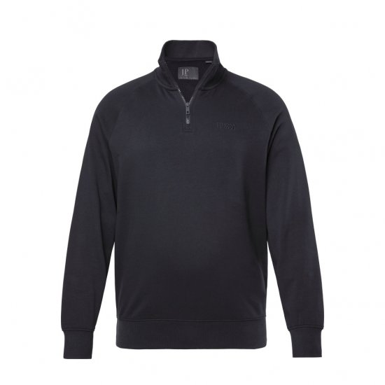 JP1880 Sweatshirt Half-Zip Stomach Fit Black - Gensere og hettegensere - Store hettegensere - 2XL-14XL