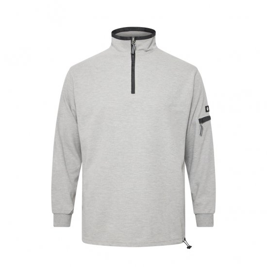 North Latitude Ottoman Sweatshirt Mid Grey - Gensere og hettegensere - Store hettegensere - 2XL-14XL