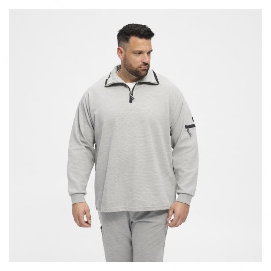 North Latitude Ottoman Sweatshirt Mid Grey - Gensere og hettegensere - Store hettegensere - 2XL-14XL