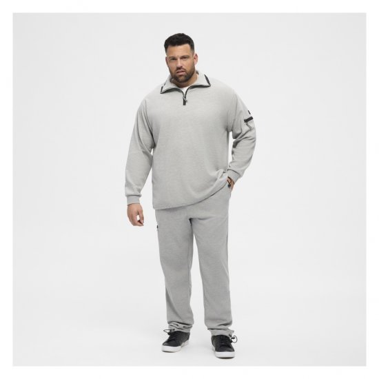 North Latitude Ottoman Sweatshirt Mid Grey - Gensere og hettegensere - Store hettegensere - 2XL-14XL