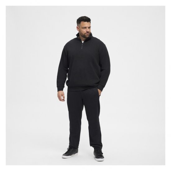 North Latitude Denim Half-Zip Sweatshirt Black - Gensere og hettegensere - Store hettegensere - 2XL-14XL