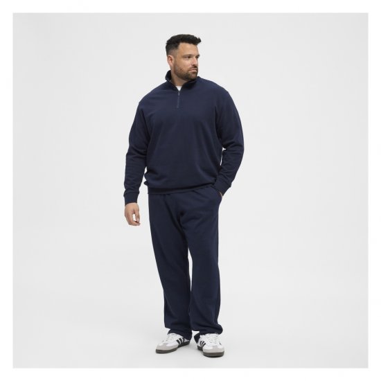 North Latitude Half-Zip Sweatshirt Navy Blue - Gensere og hettegensere - Store hettegensere - 2XL-14XL