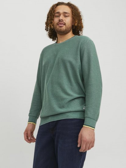 Jack & Jones Logan Spring Knitted Pillover Grey - Gensere og hettegensere - Store hettegensere - 2XL-14XL
