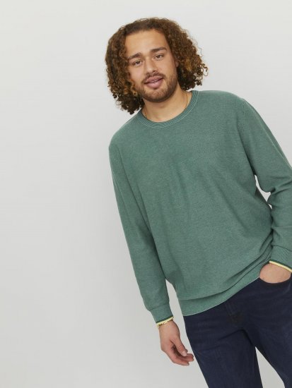Jack & Jones Logan Spring Knitted Pillover Grey - Gensere og hettegensere - Store hettegensere - 2XL-14XL