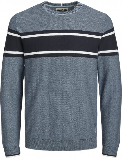 Jack & Jones Logan Spring Knitted Pullover Turquoise - Gensere og hettegensere - Store hettegensere - 2XL-14XL