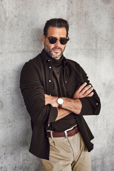 JP1880 Turtleneck Sweatshirt Long Sleeve Dark Brown - Gensere og hettegensere - Store hettegensere - 2XL-14XL