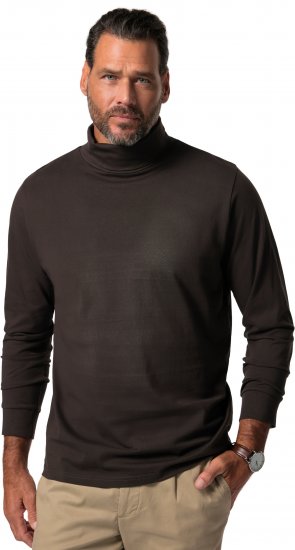 JP1880 Turtleneck Sweatshirt Long Sleeve Dark Brown - Gensere og hettegensere - Store hettegensere - 2XL-14XL
