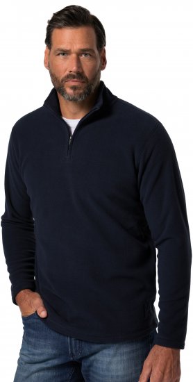 JP1880 Fleece Half-Zip Ultralight Navy - Gensere og hettegensere - Store hettegensere - 2XL-14XL