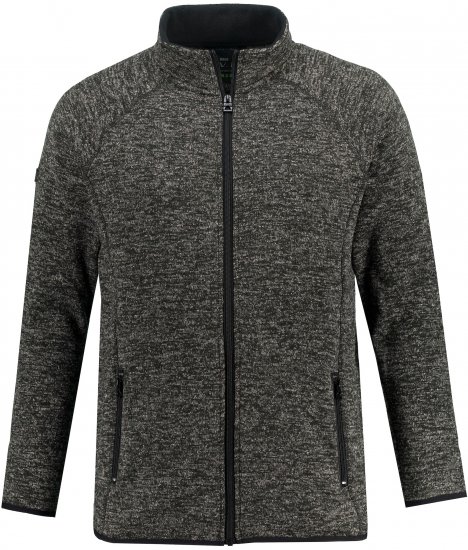 JAY-PI Knitted Fleece Jacket Gray - Jakker - Store jakker - 2XL-12XL