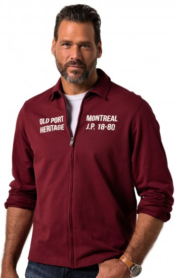 JP1880 Sweatshirt Long Sleeve Boxy Fit Red - Gensere og hettegensere - Store hettegensere - 2XL-14XL