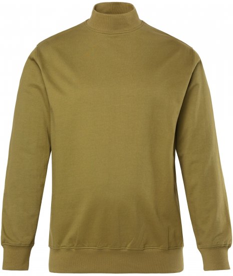 JP1880 Sweatshirt Stand-up Collar Smooth Fabric Dark Olive - Gensere og hettegensere - Store hettegensere - 2XL-14XL