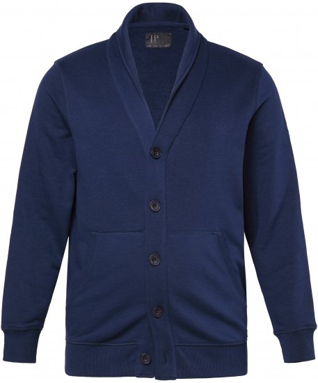 JP1880 Sweat Jacket Shawl Collar Navy - Gensere og hettegensere - Store hettegensere - 2XL-14XL