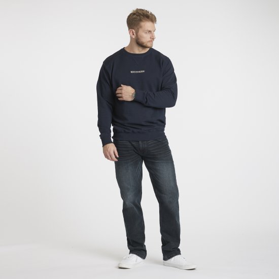 North Latitude Denim Logo Sweatshirt Navy Blue TALL - TALL gensere - TALL gensere for høye menn