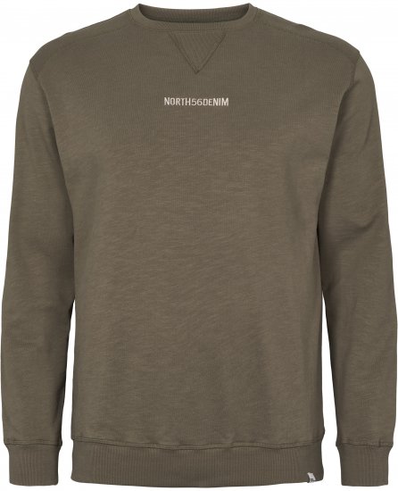 North Latitude Denim Logo Sweatshirt Dusty Olive Green TALL - TALL gensere - TALL gensere for høye menn