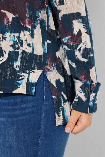 Ulla Popken Horse Print Long Sleeve Sweatshirt Navy - Hettegensere og collegegensere - Myke gensere, hettegensere og strikk