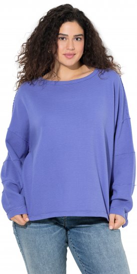 Ulla Popken Inverted Seam Long Sleeve Sweatshirt Lavender - Hettegensere og collegegensere - 