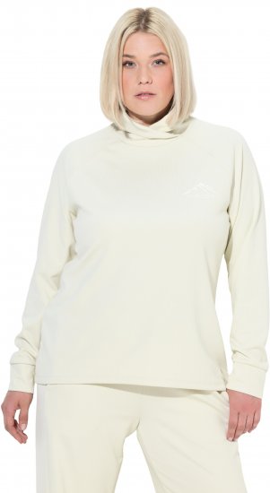 Ulla Popken Antibacterial Sporty Fit Sweatshirt Taupe - Hettegensere og collegegensere - 