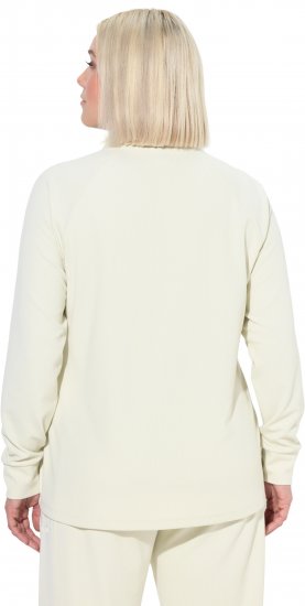Ulla Popken Antibacterial Sporty Fit Sweatshirt Taupe - Hettegensere og collegegensere - 