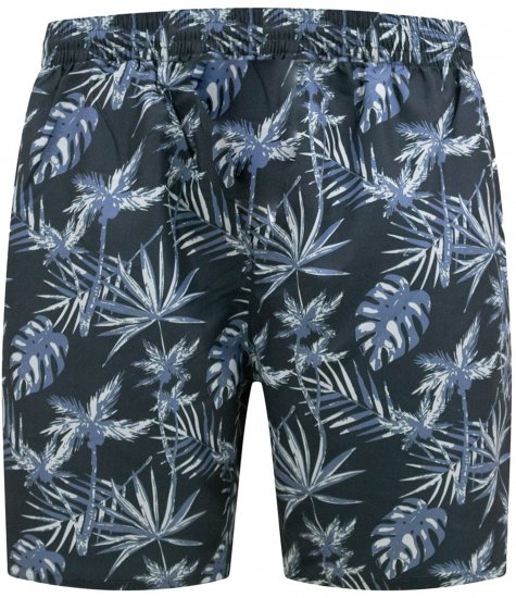 D555 Cleethorpes Hawaii Printed Swimshorts Navy - Badeshorts - Badeshorts Store Størrelser