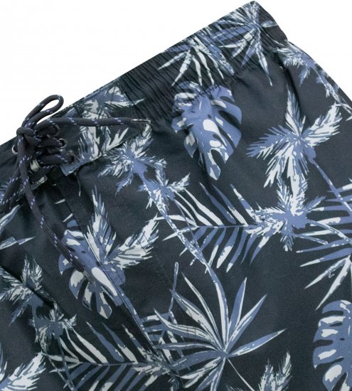 D555 Cleethorpes Hawaii Printed Swimshorts Navy - Badeshorts - Badeshorts Store Størrelser