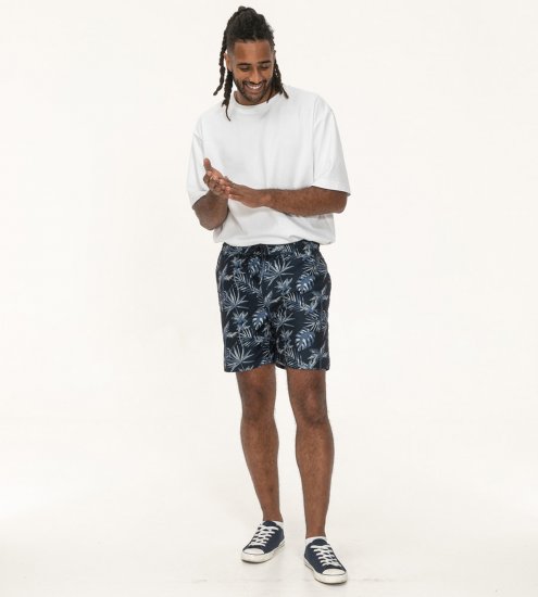 D555 Cleethorpes Hawaii Printed Swimshorts Navy - Badeshorts - Badeshorts Store Størrelser