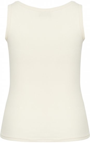 Kaffe Curve Carina Singlet Chalk - T-skjorter - 