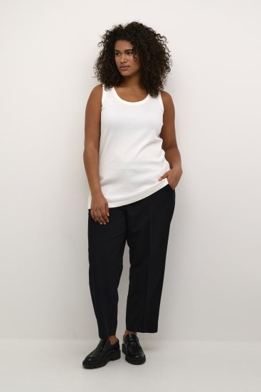 Kaffe Curve Carina Singlet Chalk - T-skjorter - 