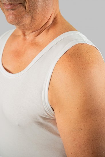 20 Nodi Crew Neck Tank Top in Combed Cotton Jersey White - Undertøy & badetøy - Undertøy store størrelser 