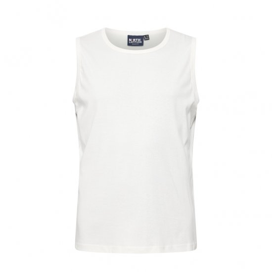 North Latitude Tanktop White - Ermløse T-skjorter/trøyer i store størrelser - Ermløse T-skjorter/trøyer i store størrelser