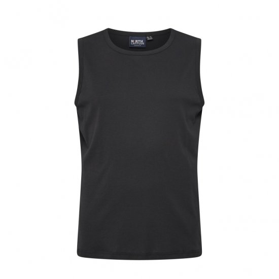 North Latitude Tanktop Black - Ermløse T-skjorter/trøyer i store størrelser - Ermløse T-skjorter/trøyer i store størrelser