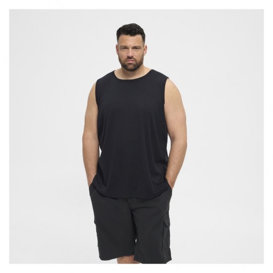 North Latitude Tanktop Black - Ermløse T-skjorter/trøyer i store størrelser - Ermløse T-skjorter/trøyer i store størrelser